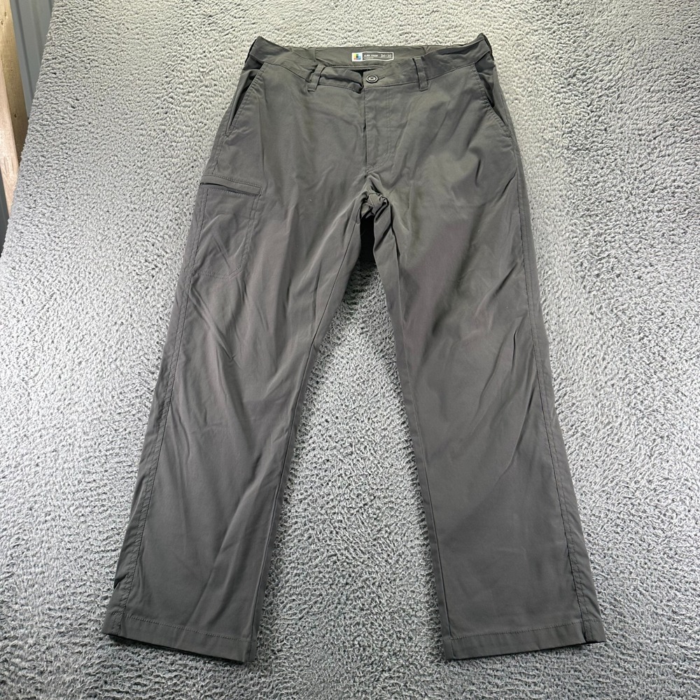 Unionbay Tech Pant Mens 34x30‎ Gray Nylon Windbreaker Cargo Classic Fit Stretch